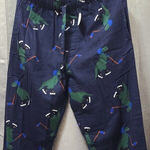 Falls creek‎ NWOT SLEEPWEAR LOUNGE PANTS MENS SMALL ALLIGATOR ICE SKATING PRINT